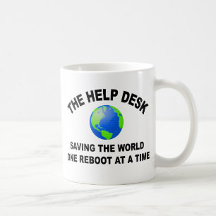 De helpdesk - de wereld redden koffiemok