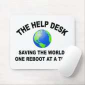 De helpdesk - de wereld redden muismat (Met muis)