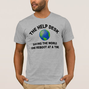 De helpdesk - de wereld redden t-shirt