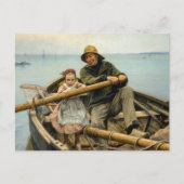 De helpende hand, 1881 door Emile Renouf Briefkaart (Voorkant)