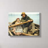 De helpende hand, 1881 door Emile Renouf Canvas Afdruk (Voorkant)