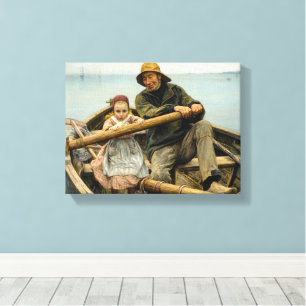 De helpende hand, 1881 door Emile Renouf Canvas Afdruk