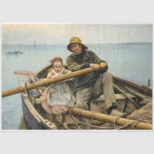 De helpende hand, 1881 door Emile Renouf Tissuepapier