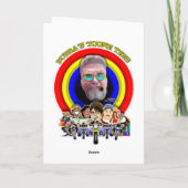 De Helper Bubba Claus van de Fietser van de Feestdagen Kaart (Achterkant)