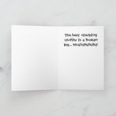 De Helper Bubba Claus van de Fietser van de Feestdagen Kaart (Binnen)