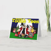 De Helper Bubba Claus van de Fietser van de Feestdagen Kaart (Achterkant)