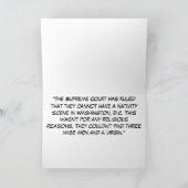 De Helper Bubba Claus van de Fietser van de Feestdagen Kaart (Binnen)