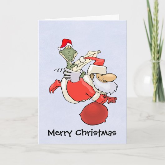 De Helper van de kerstman Feestdagen Kaart (Voorkant)