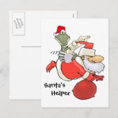 De Helper van de kerstman Feestdagenkaart (Voorkant / Achterkant)