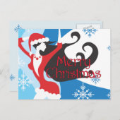 De Helper van de kerstman - Vrolijke Kerstmis Feestdagenkaart (Voorkant / Achterkant)