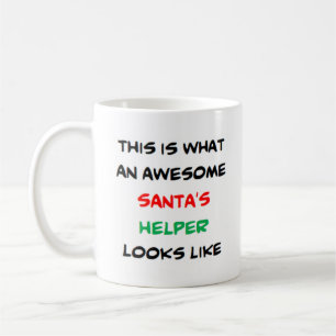de helper van santa , geweldige koffiemok