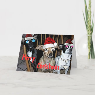 DE HELPERS VAN DE KERSTMAN FEESTDAGEN KAART
