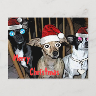DE HELPERS VAN DE KERSTMAN FEESTDAGENKAART