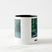 De hemel bestaat tweekleurige koffiemok (Center)