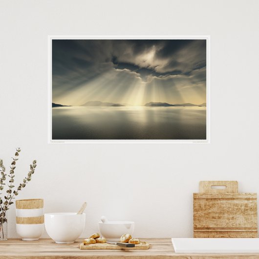 de hemel breekt poster (Keuken)