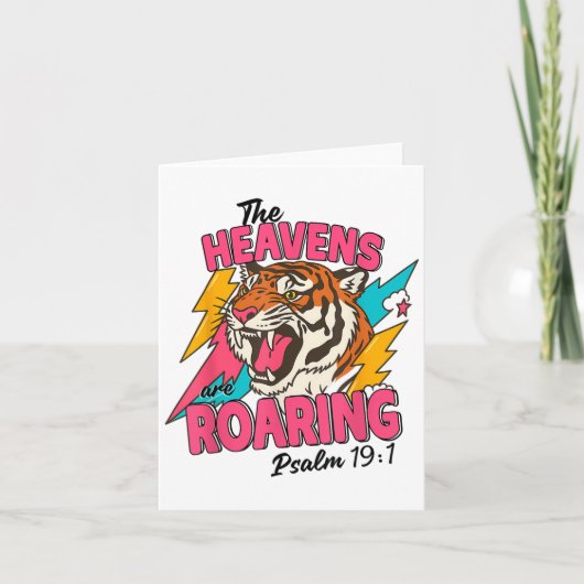 De hemel brult Psalm 19 1 Bijbelvers Boh Kaart (Voorkant)