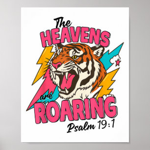 De hemel brult Psalm 19 1 Bijbelvers Boh Poster