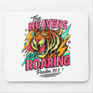 De Hemel Brult Psalm 19_1 Tijger Christelijk Muismat