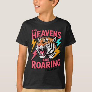 De Hemel Brult Psalm 19_1 Tijger Christelijk T-shirt