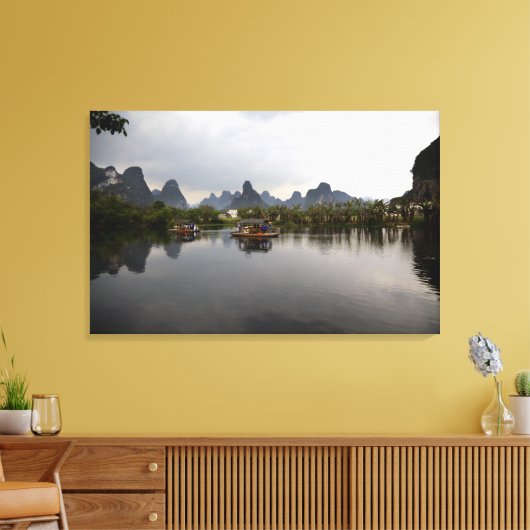 De hemel canvas afdruk (Insitu (Woonkamer))