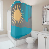 De hemel daalt 19 douchegordijn (In situ)