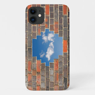 De hemel door een gat in een muur Case-Mate iPhone case