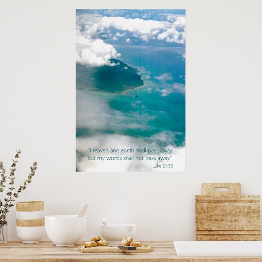 De hemel en de aarde moeten weg - B Poster (Keuken)