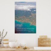 De hemel en de aarde zullen wegkwijnen poster (Keuken)