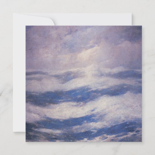 De hemel en de oceaan (door Emil Carlsen) Kaart (Voorkant)