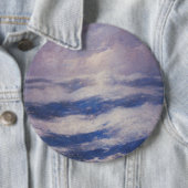 De hemel en de oceaan (door Emil Carlsen) Ronde Button 6,0 Cm (In situ)