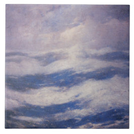 De hemel en de oceaan (door Emil Carlsen) Tegeltje