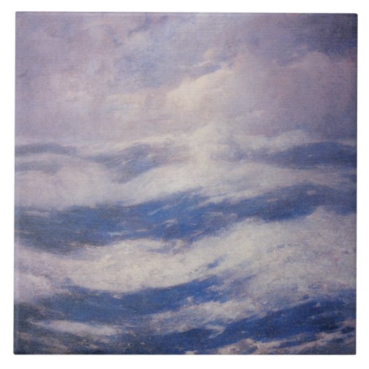 De hemel en de oceaan (door Emil Carlsen) Tegeltje (Voorkant)