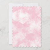 De hemel gezonden | Baby Shower | Roze Kaart (Achterkant)