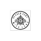 DE HEMEL GEZONDEN MET LIEFDE ROZEN RUBBERSTEMPEL (Afrduk)