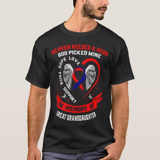 De Hemel Had Een Held God Oudochters Chd A T-shirt (Voorkant)