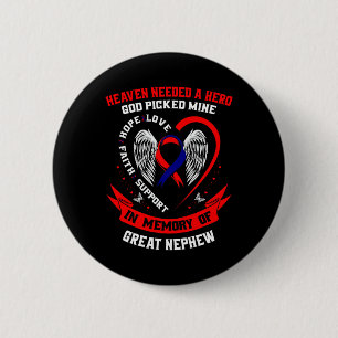 De Hemel Had Een Held Nodig God Koos Grote Neef Ch Ronde Button 5,7 Cm