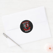 De hemel had een held nodig, God koos het hart van Ronde Sticker (Envelop)
