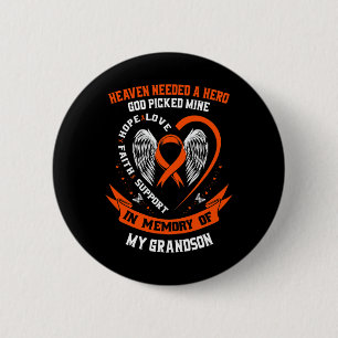 De hemel had een held nodig God koos mijn kleinzoo Ronde Button 5,7 Cm