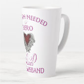 De hemel had een held nodig, God koos mijn man Latte Mok (Rechterhoek)