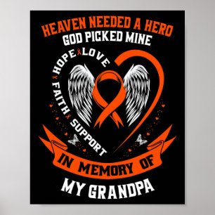 De hemel had een held nodig God koos mijn opa Leuk Poster