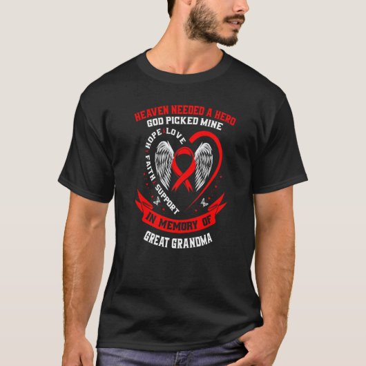 De hemel had een held nodig, God koos overgrootmoe T-shirt (Voorkant)