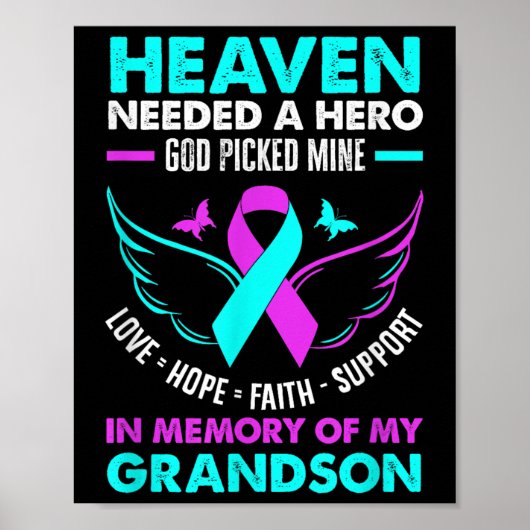 De hemel had een held nodig God Pick Mine Grandson Poster (Voorkant)