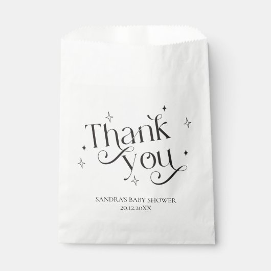 De Hemel heeft Baby shower gezonden, dank u Bedankzakje (Voorkant)