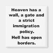 De hemel heeft een muur magneet (Voorkant)