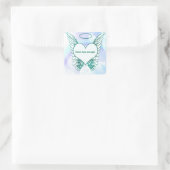 De hemel heeft een nieuwe engel vierkante sticker (Tas)