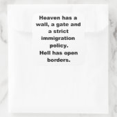 De hemel heeft een populaire muur vierkante sticker (Tas)