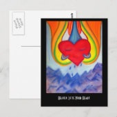 De Hemel heft je Hart briefkaart op (Voorkant / Achterkant)