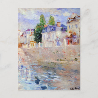 De hemel in Bougival van Berthe Morisot Briefkaart