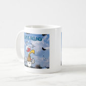 De hemel is aan het afvallen!!! koffiemok (Voorkant links)