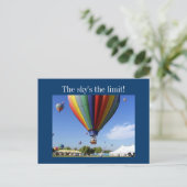 De hemel is de grens. briefkaart (Staand voorkant)